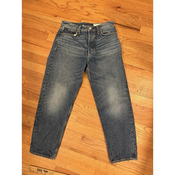 rag & bone Alissa High-Rise Cropped Barrel Wide Leg Jeans Size 27 Denim Casual - Picture 2 of 10